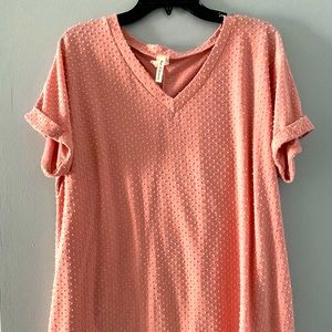 Textured tee- plus size